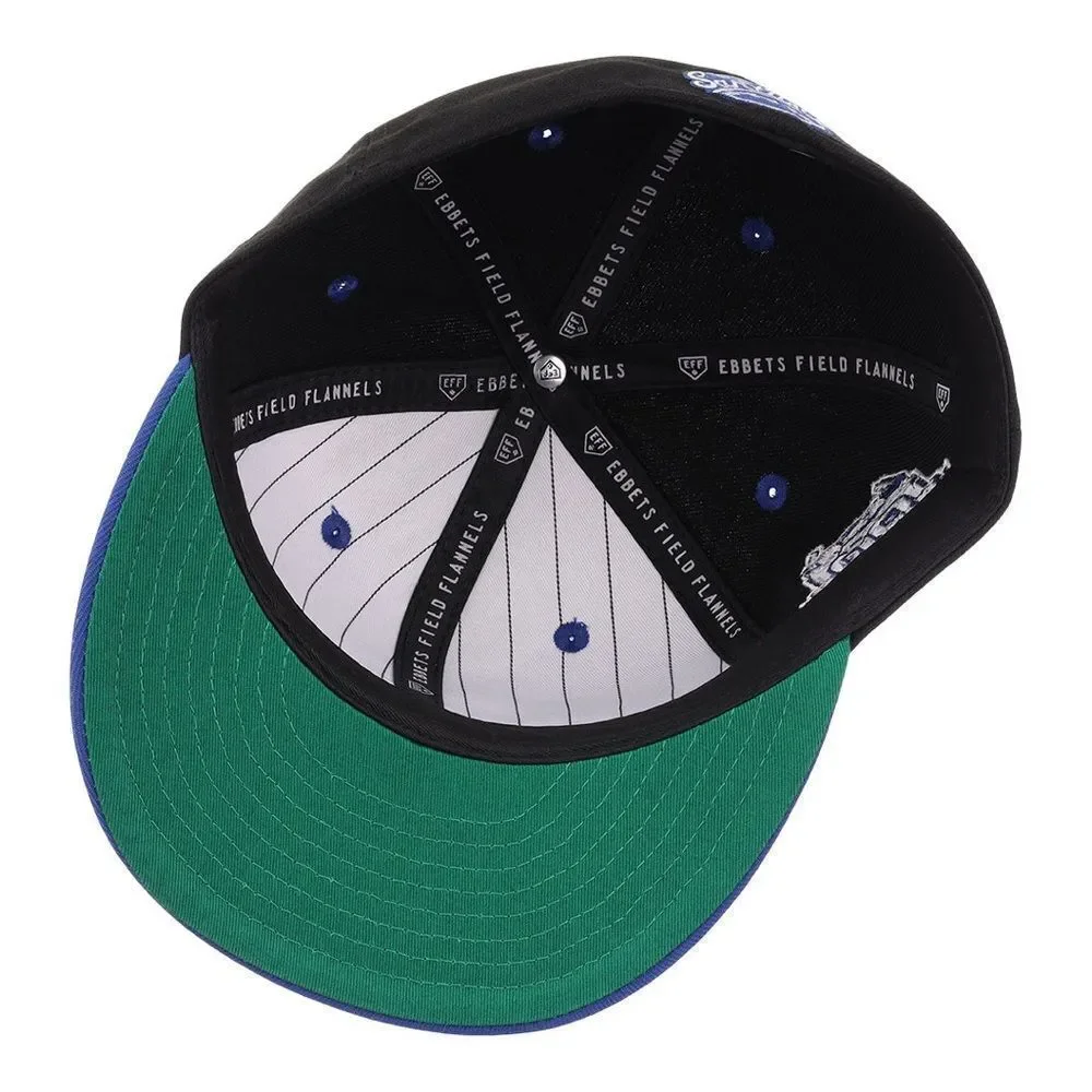 Ebbets‎ Field flannels SANTURCE CANGREJEROS NLB FLIP FITTED BALLCAP BLACK NWT